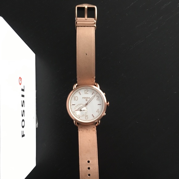Fossil Accessories - Rose Gold Fossil Q Smart Watch